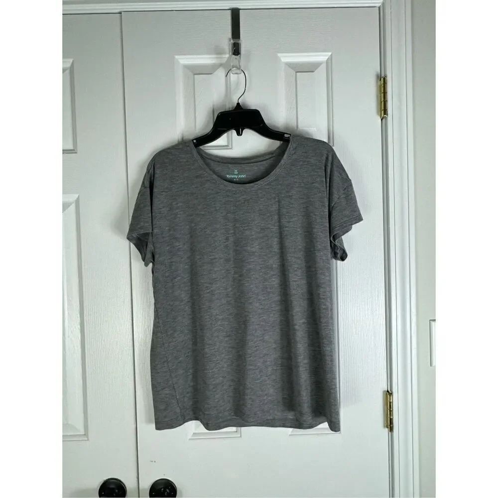 Tommy John Womens Grey Blouse Size M